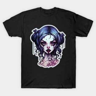 Cyber Goth Vampire Girl T-Shirt